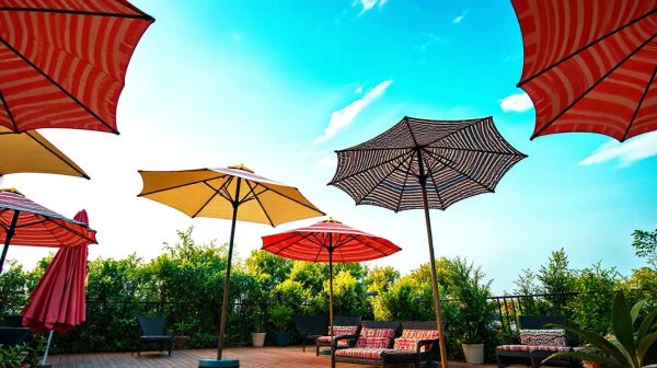 Meilleurs modèles de parasols déportés pour votre terrasse