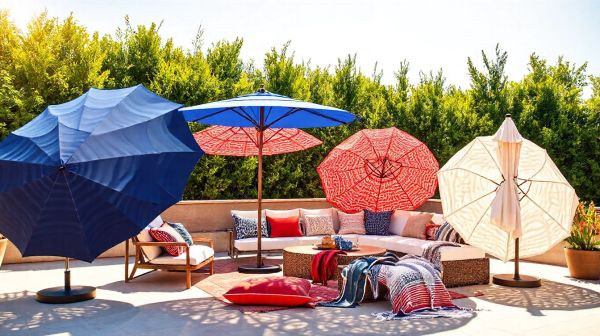 Meilleurs modèles de parasols déportés pour votre terrasse